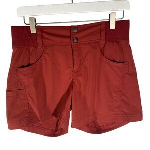 Title Nine Womens clamber Hiking & Climbing Shorts Size 6 rust red